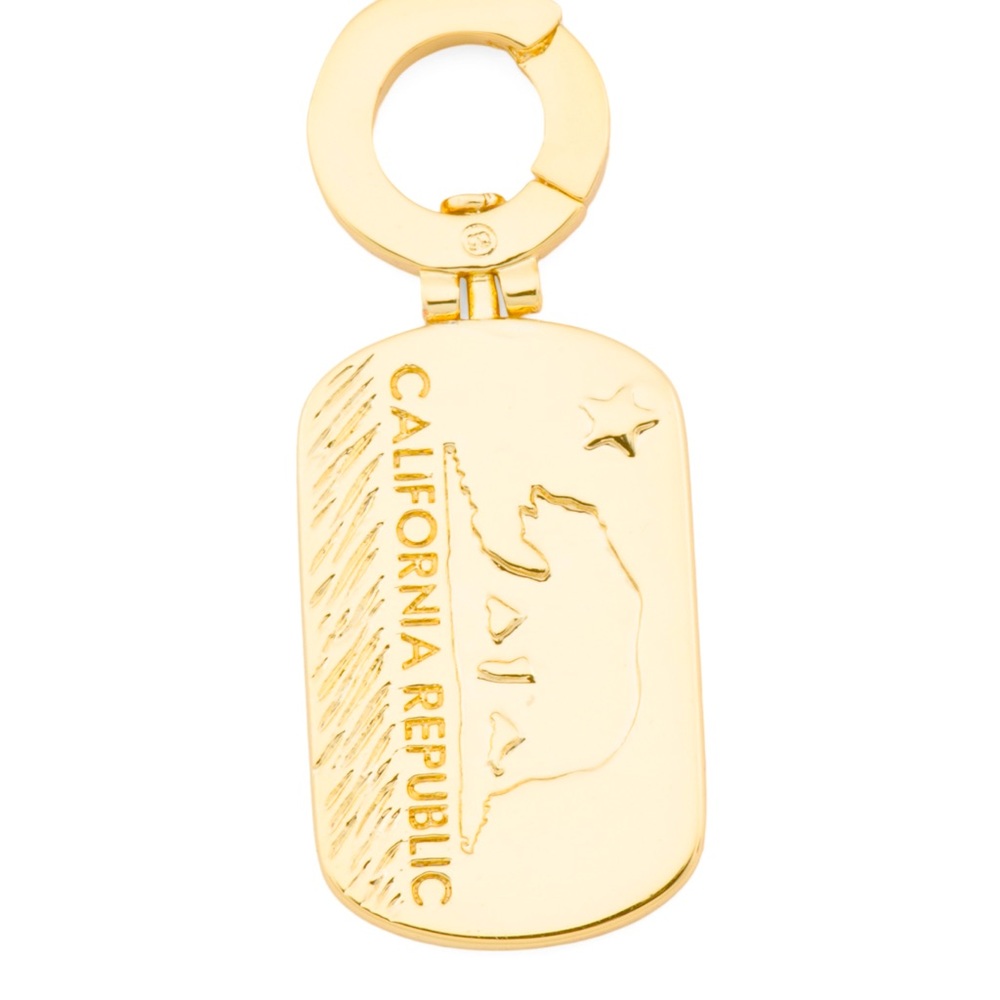 Gorjana 18k Gold Plated Brass California Parker Pendant Charm Womens Jewelry New